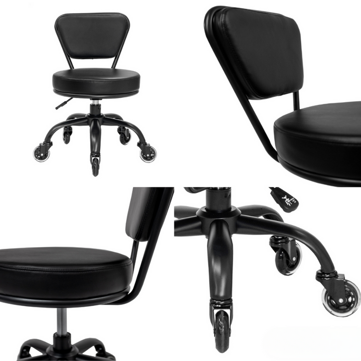 DAYTON ROLLING STOOLS WITH ROLLER BLADES WHEELS