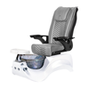 Alden Crystal White Pedicure Chair