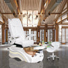 Pleroma II White Pedicure Chair