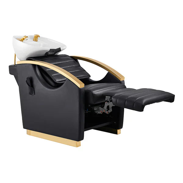 Bella V Gold Reclining Salon Shampoo Massage Chairs