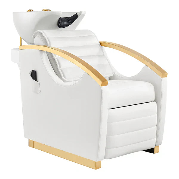 Bella V Gold Reclining Salon Shampoo Massage Chairs