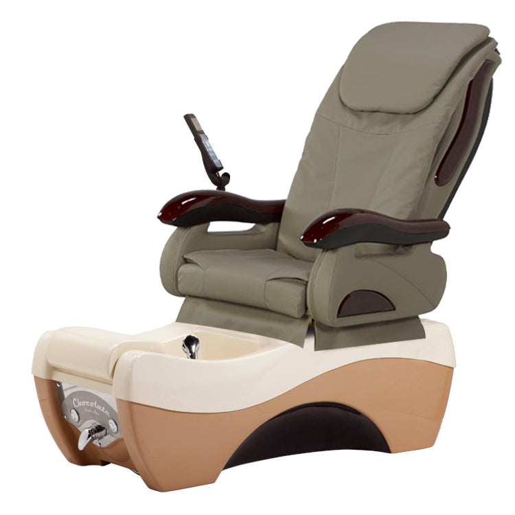 Chocolate 777 Almond Cappuccino Pedicure Chair