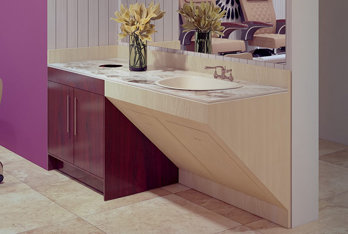Contemporary Salon Sink Cabinet
