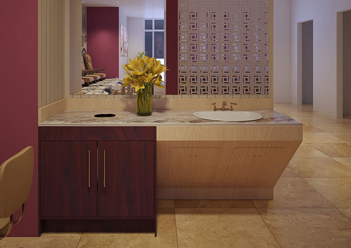Contemporary Salon Sink Cabinet