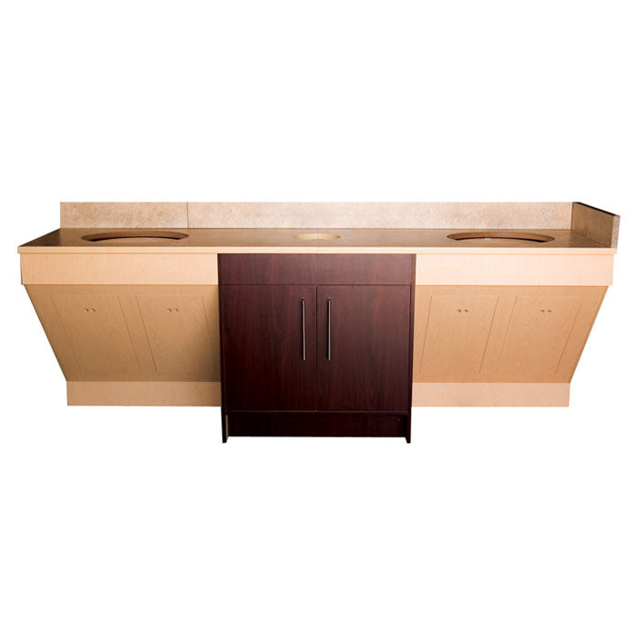 Contemporary Double Sink Cabinet