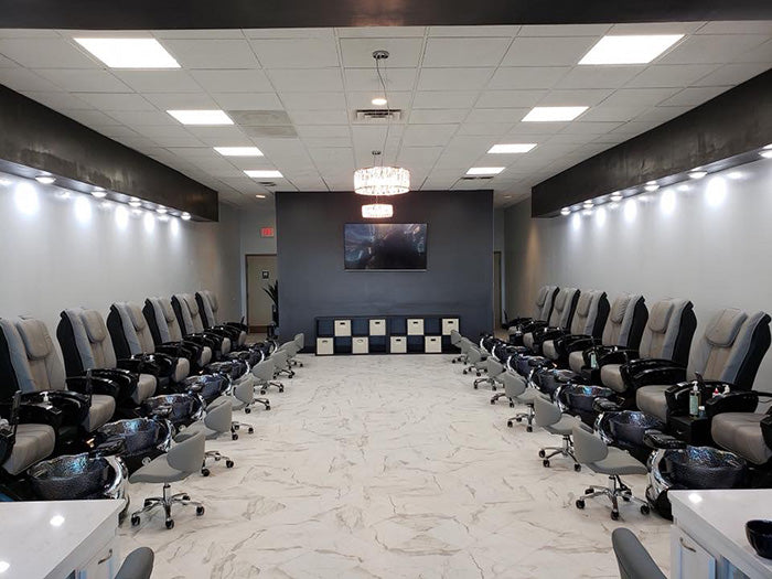 Crane White Pedicure Chair