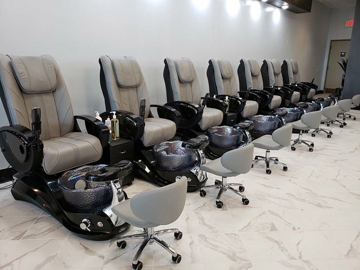 Crane White Pedicure Chair