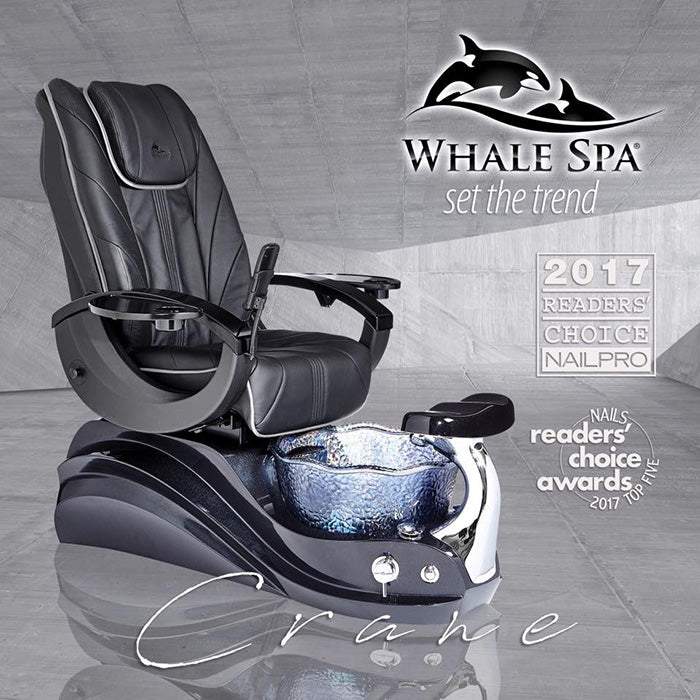 Crane Black Pedicure Chair