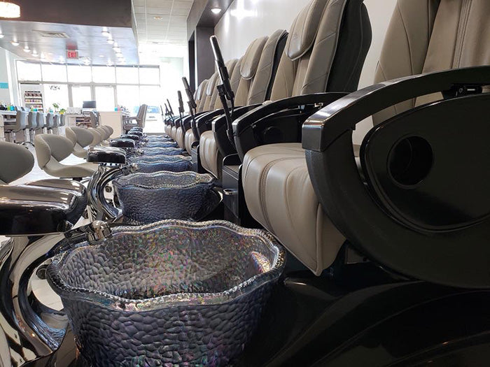 Crane Black Pedicure Chair