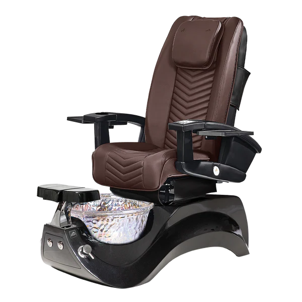 Alden Crystal Black Pedicure Chair