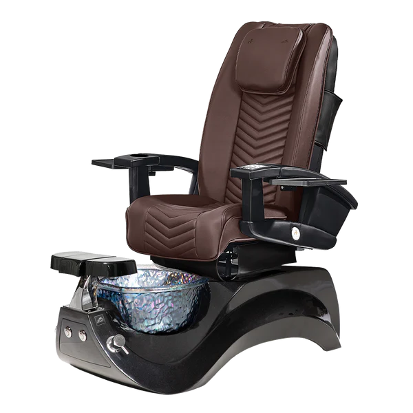 Alden Crystal Black Pedicure Chair
