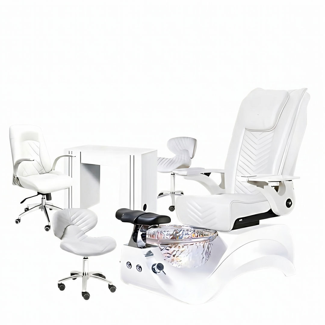 Alden Crystal Pedicure Chair Package Deal