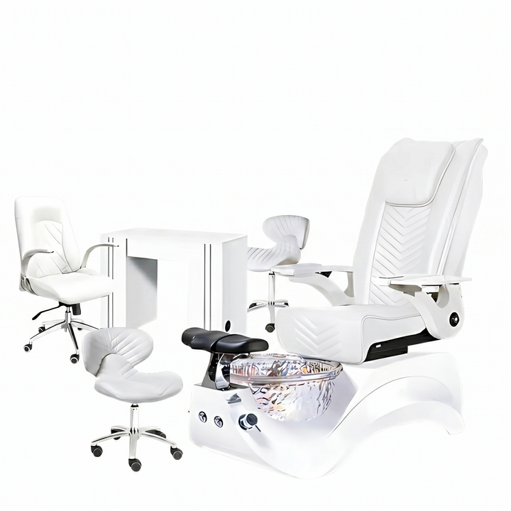 Alden Crystal Pedicure Chair Package Deal