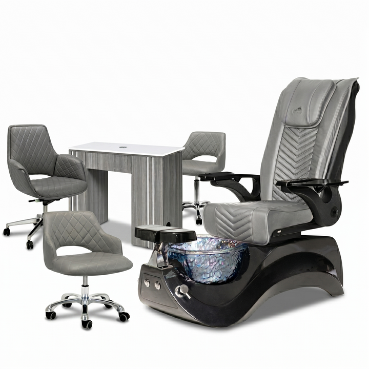 Alden Crystal Pedicure Chair Package Deal