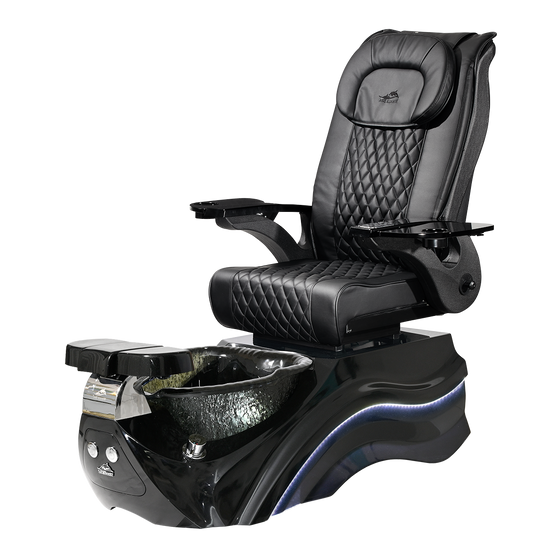 Pleroma II Black Pedicure Chair