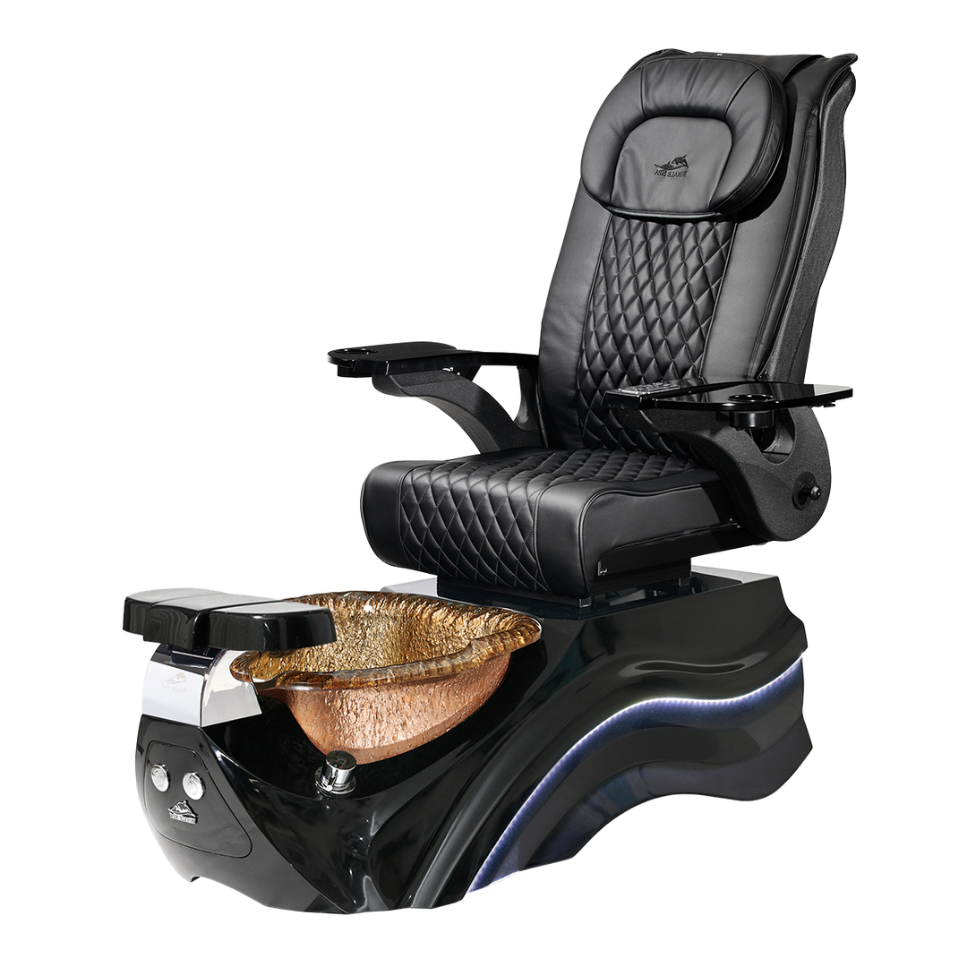 Pleroma II Black Pedicure Chair