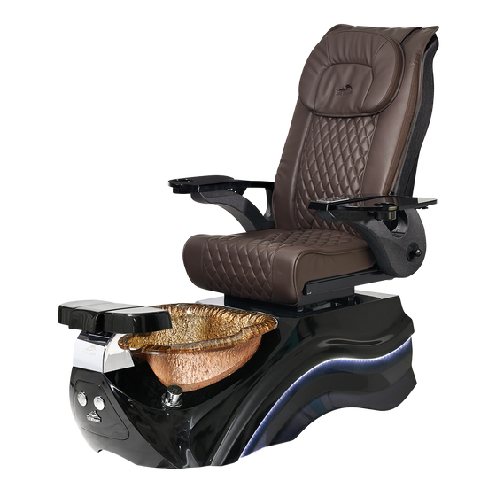 Pleroma II Black Pedicure Chair