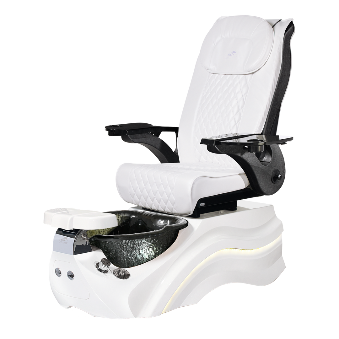 Pleroma II White Pedicure Chair