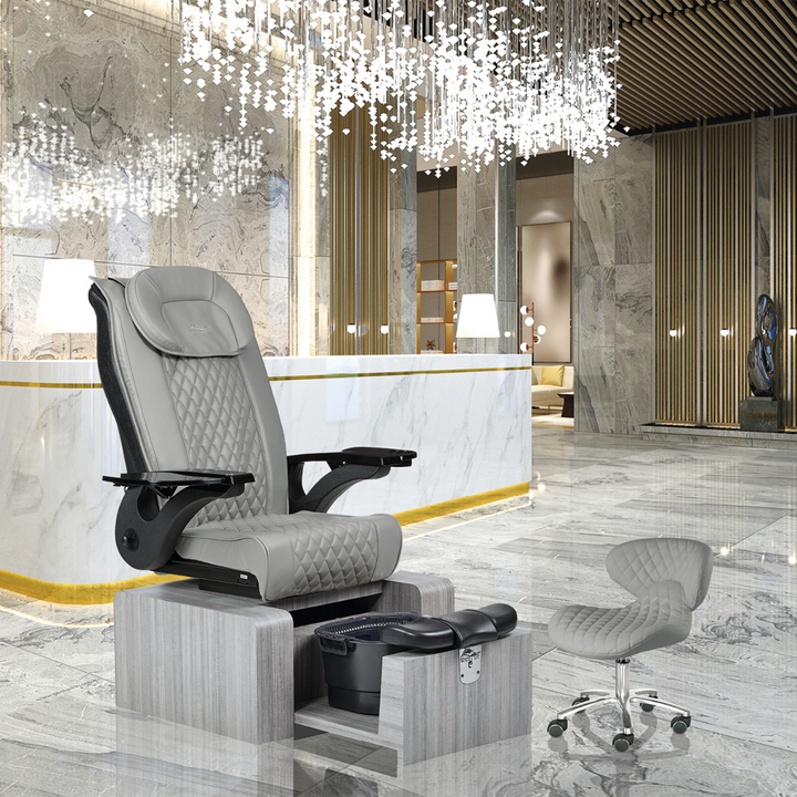 Pure II White Portable Pedicure Chair