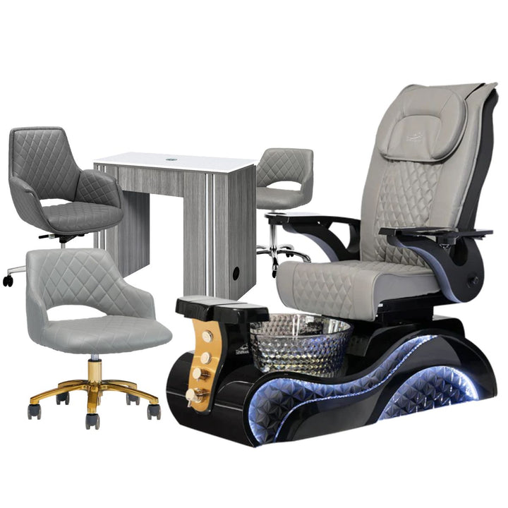 Lucent II Gold Edition Pedicure Chair Package Deal