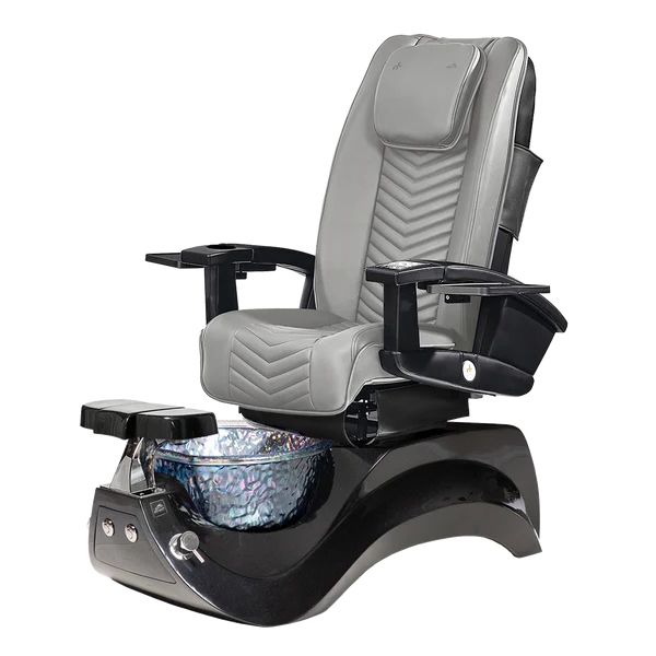 Alden Crystal Black Pedicure Chair