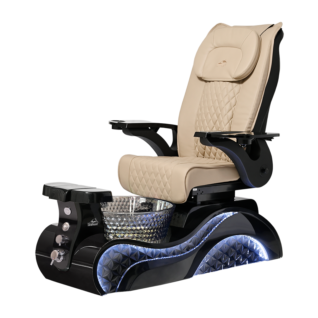 Lucent II Black Pedicure Chair