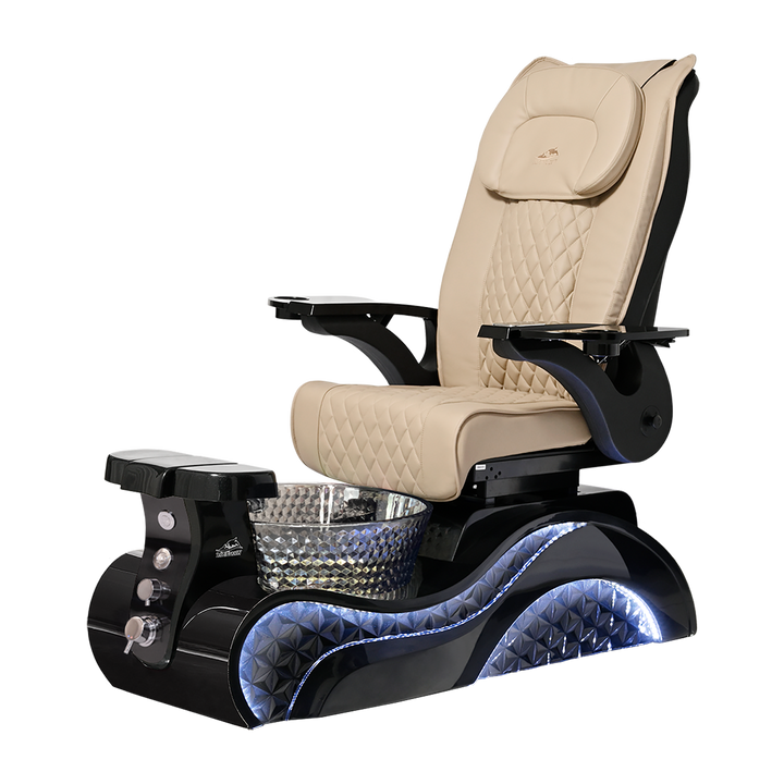 Lucent II Black Pedicure Chair