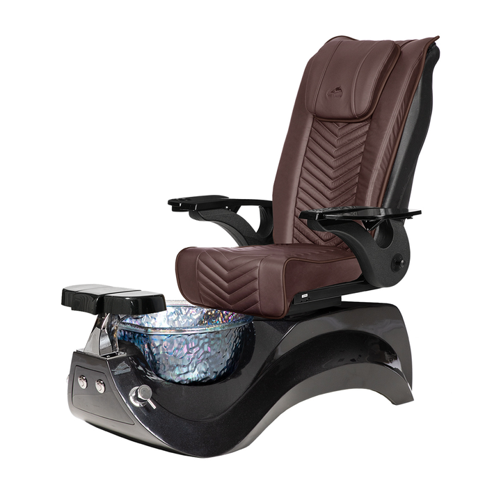 Alden Crystal Black Pedicure Chair