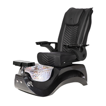  Alden Crystal Black Pedicure Chair