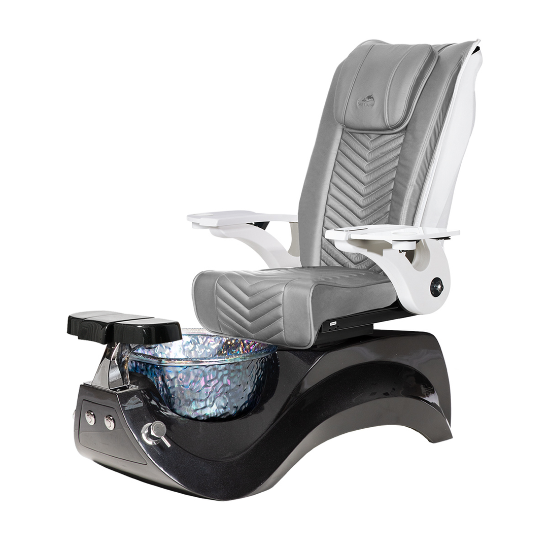 Alden Crystal Black Pedicure Chair