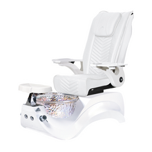  Alden Crystal White Pedicure Chair