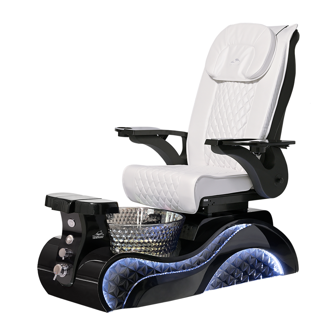 Lucent II Black Pedicure Chair