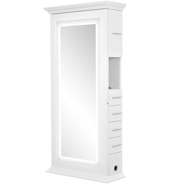 Adonis Single LED Lighted Salon Styling Station