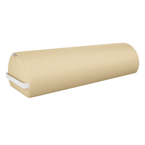 DIR ARC professional Beige semi-round therapy bolster, premium massage cushion and physical therapy positioning tool with convenient carry handle.