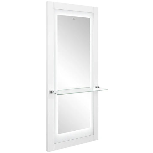 Luna LED Lighted Hair Salon Station and Wall Mirror