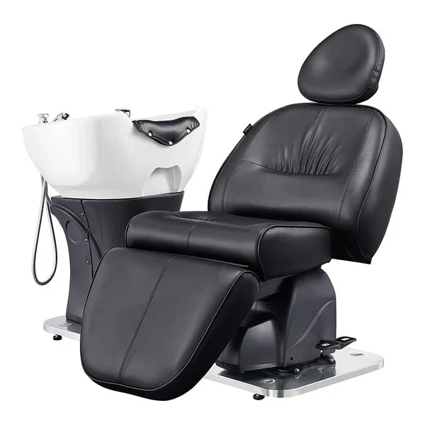 Maximus Spa Salon Reclining Shampoo Bed with Rotating Seat