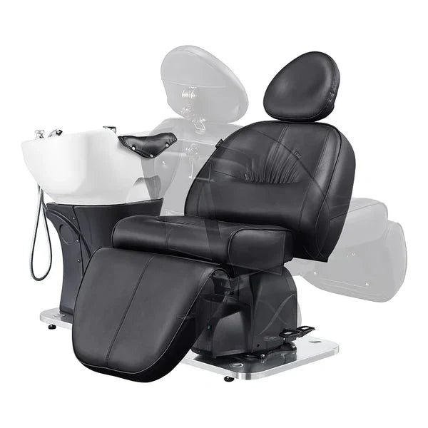 Maximus Spa Salon Reclining Shampoo Bed with Rotating Seat