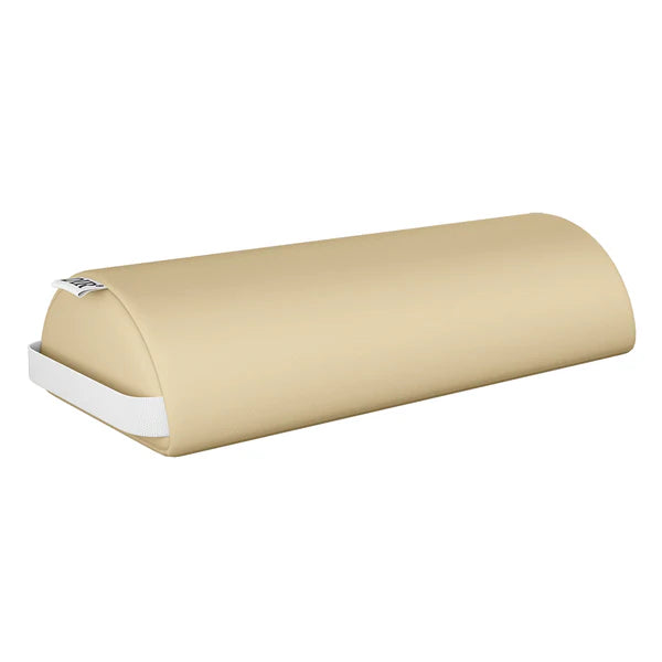 Beige DIR therapeutic neck bolster and lumbar support pillow for massage and spa use