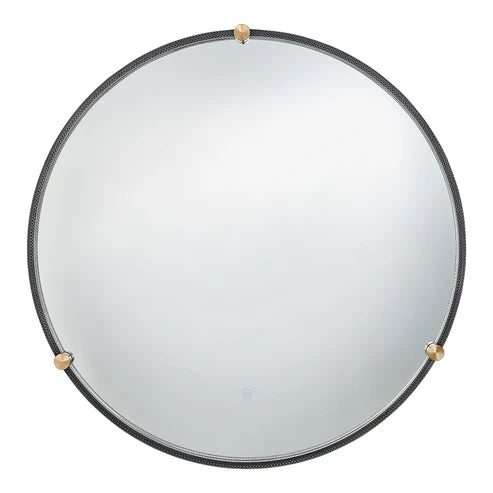 Twinkle LED Lighted Round Salon Mirror
