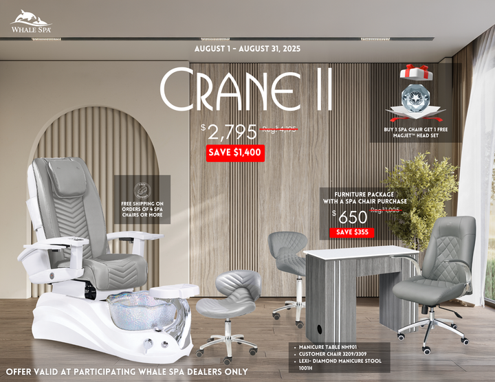 Crane II Pedicure Chair Package Deal