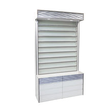  Lux 90" Medium Polish Rack Cabinet