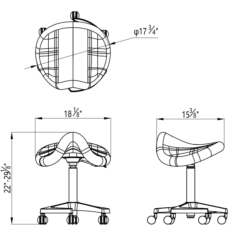 Harmony Saddle Stool