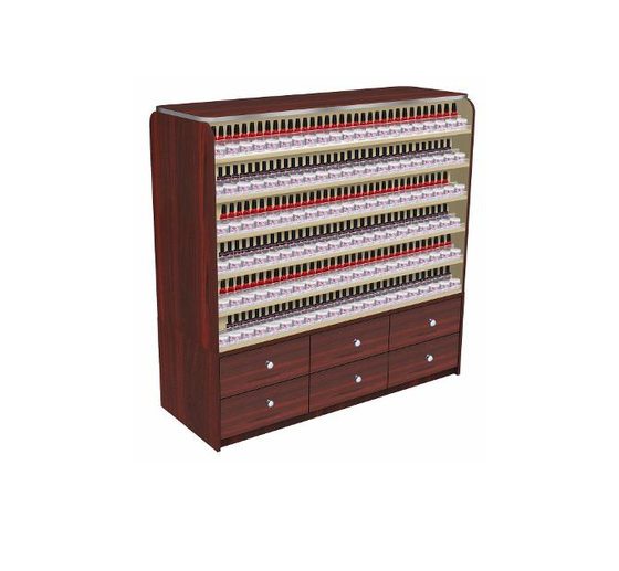 Avon I Polish Rack with Cabinets