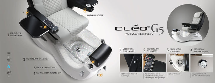 Cleo G5 Bone Pedicure Chair