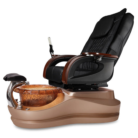 Cleo SE Rose Gold Base With Gold Bowl Pedicure Chair
