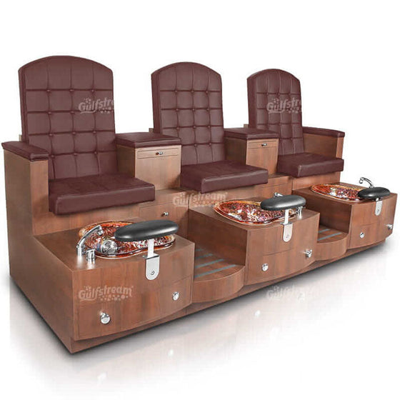 Paris Triple Pedicure Bench