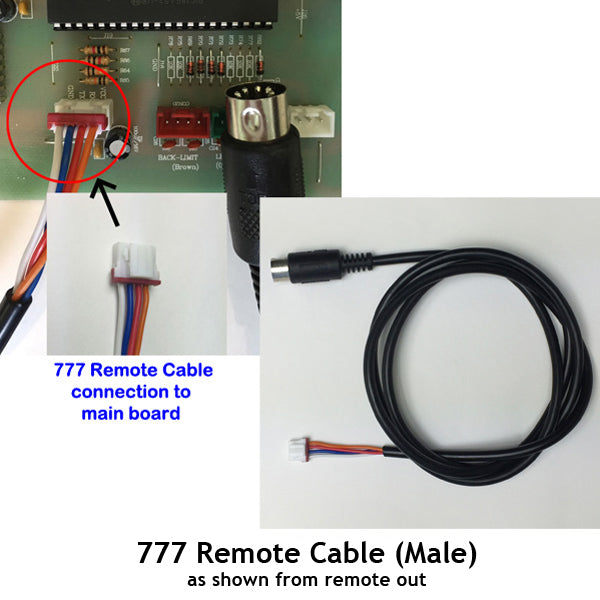 PofA - Remote Cable for Massage Chair 777 - Male