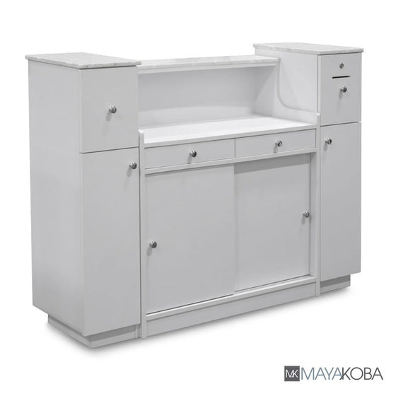 Sonoma Glass Display Reception Desk