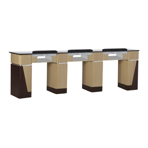 T-0639G Triple Nail Table