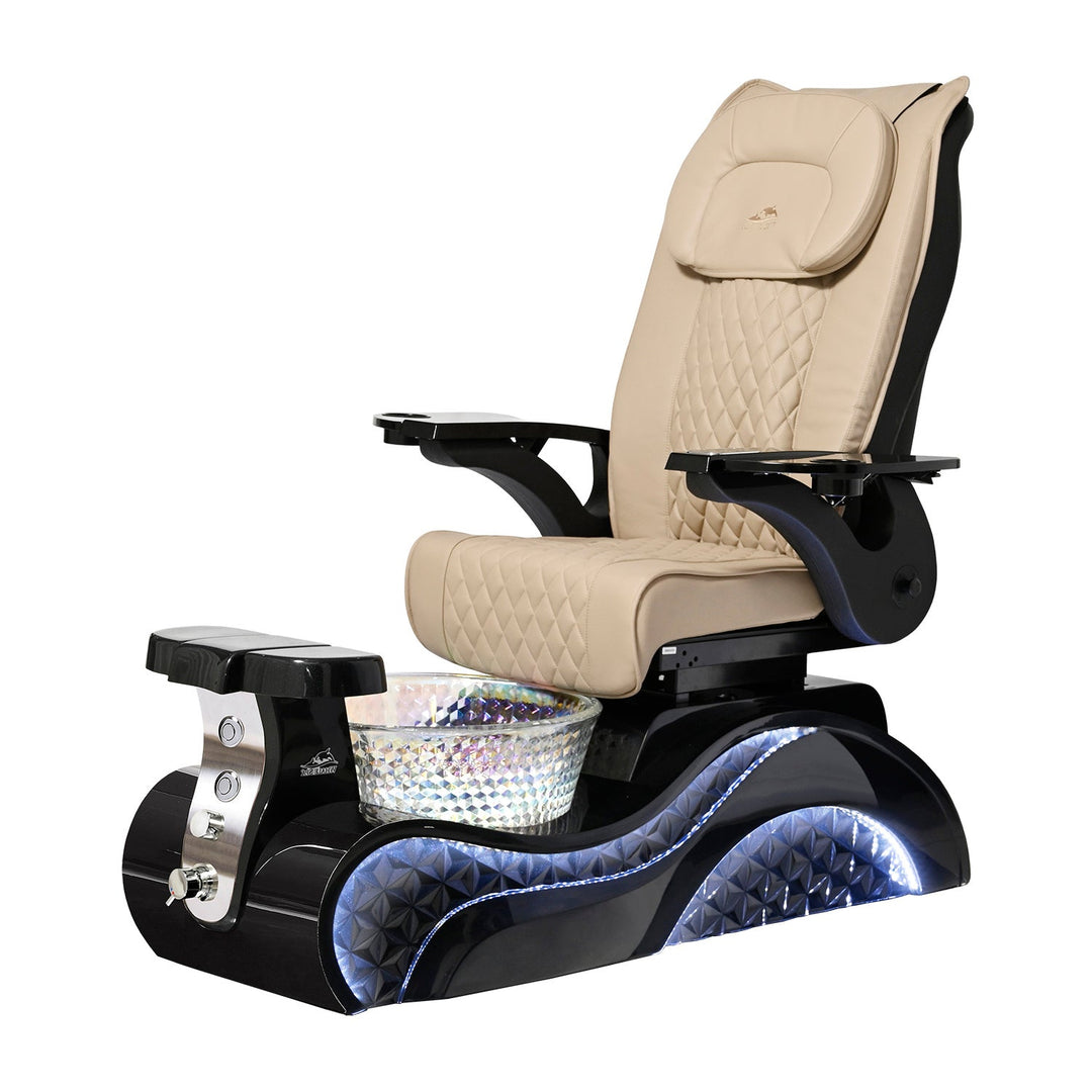 Lucent II Black Pedicure Chair